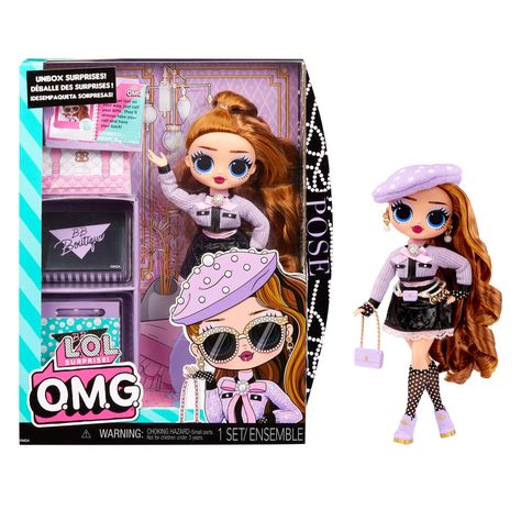 OMG Pose Fashion Doll Multiple Surprises – L.O.L. Surprise Accessories Target, Purple Beret, Bday Wishlist, Pose Dolls, Surprise Baby, Glamorous Outfits, Feel Lost, Unique Dolls, Doll Stands