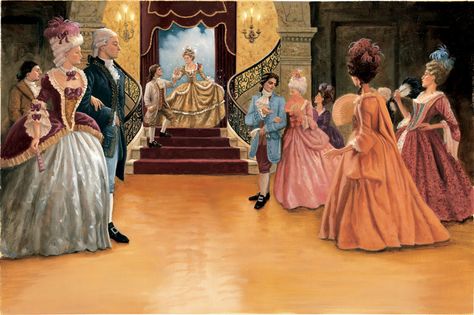 Ruth Sanderson's Golden Wood Studio - Art Cinderella Entrance, Book Art Christmas, French Nobility, Ruth Sanderson, Cinderella Musical, Cinderella Art, Twelve Dancing Princesses, Vintage People, Pre Raphaelite Art