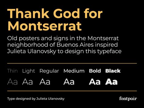 Popular Google Fonts Montserrat Font Pairing, Canva Font Combinations, Google Font Pairings, Montserrat Font, Old Posters, Trending Fonts, Canva Font, Contemporary Fonts, Creative Problem Solving