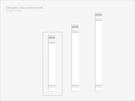 Sims4 House, Exterior Columns, Wood Column, Furniture Cc, Decorative Columns, Sims 4 Cc Furniture, Sims 4 Build, Sims Community, Deco Furniture