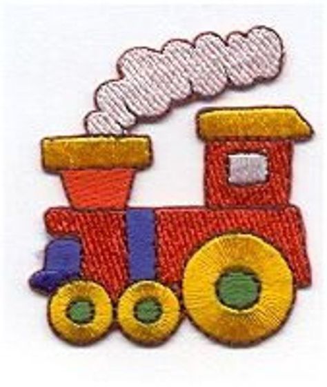 Iron On Applique, TRAIN, ENGINE, CHoo CHoo, Steam Engine, BOYs, Iron or Sew On patch by Cedar Creek Chihuahua Gifts, Applique Patches, Butterfly Gifts, Hand Embroidery Flowers, Cool Patches, Iron On Applique, Embroidered Applique, Appliqué Patch, Cotton Set