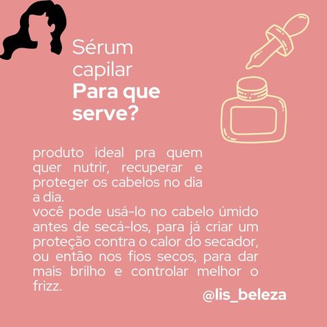 Sérum capilar para proteger seu cabelo durante o dia Serum, Beauty