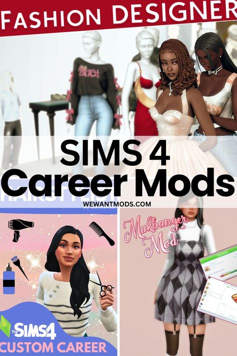 sims 4 career mods Singer Career Sims 4, The Sims 4 Career Mods, Sims 4 Teacher, Sims 4 Career Mods, Sims 4 College, Sims 4 Jobs, Sims 4 Stories, Gaming Ideas, The Sims 4 Packs