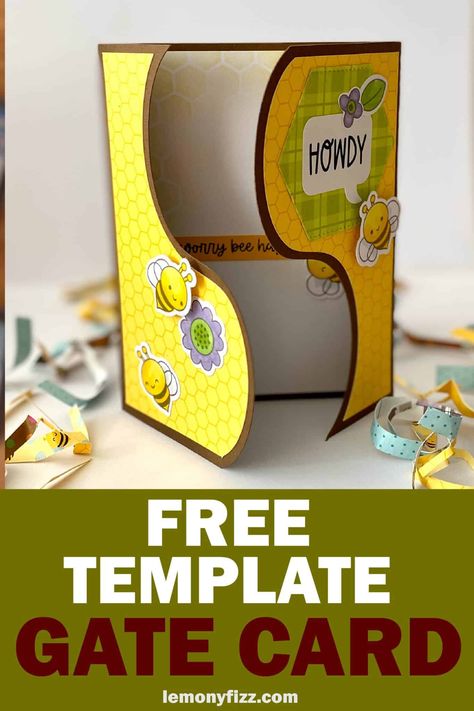 3 Gate Card Template SVG for Quick and Easy Gatefold Cards Gate Fold Cards Template Free, Pop Out Gate Fold Card, Gatefold Cards Templates, Gate Fold Cards Template, Gatefold Cards, Card Templates Free, Frame Card, Interactive Cards, Cricut Cards