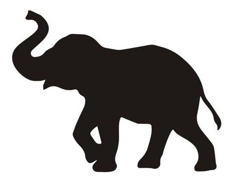 Elephant Stencil, Återvinna Jeans, Elephant Outline, Elephant Clip Art, Elephant Silhouette, Animal Stencil, Elephant Drawing, Silhouette Painting, Re Leone