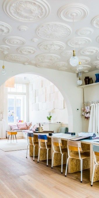 Ceiling Pattern, Art Deco Ceiling, Angled Ceilings, Martin House, Orac Decor, Plaster Ceiling, Wood Beam Ceiling, Decorative Plaster, White Ceiling