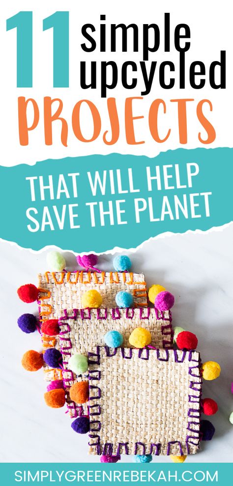 Turning trash into treasure is the true spirit of upcycling! Check out these 11 simple upcycled projects that will help save the planet - while also having fun! #upcycle #upcycledcrafts #repurposingideas #upcyclingideas Upcycling Projects For School, Upcycle To Sell, Trash To Treasure For Kids, Trash To Treasure School Project Ideas, Upcycle Projects For Kids, Read Renew Repeat, Upcycle Crafts For Kids, Diy From Recycled Materials, Upcycling Ideas For Kids