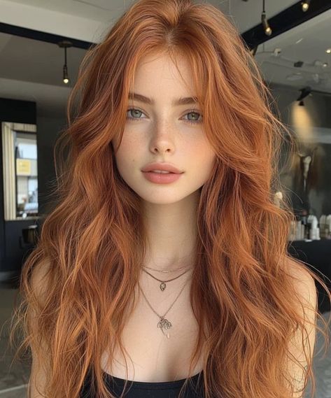 Red Hair Beauty, Red Copper Hair, Nordic Women, Ginger Red Hair, Corte Shaggy, Highlights Red, Copper Hair Color Ideas, Red Copper Hair Color, Red Haired Beauty