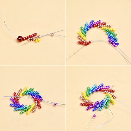 Beaded Spiral Earrings, Bead Bugs, Jewellery Tutorial, Beaded Patterns, Seed Bead Projects, Native Beading, Making Patterns, Native Beading Patterns, Beads Work