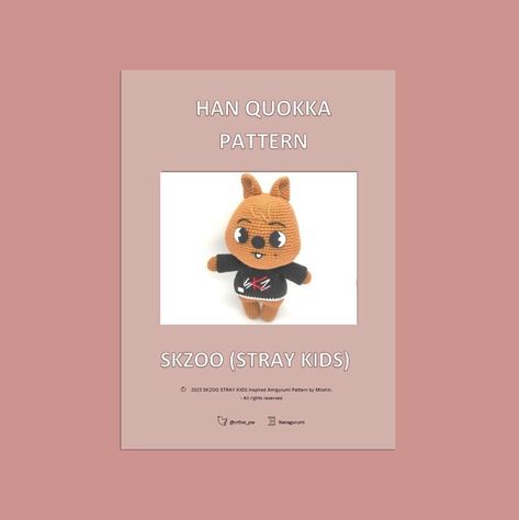 Quokka Crochet, Han Quokka, Spanish And English, Crochet Hook, Crochet Gifts, Amigurumi Crochet, Amigurumi Pattern, Stuffed Animal, Crochet Amigurumi