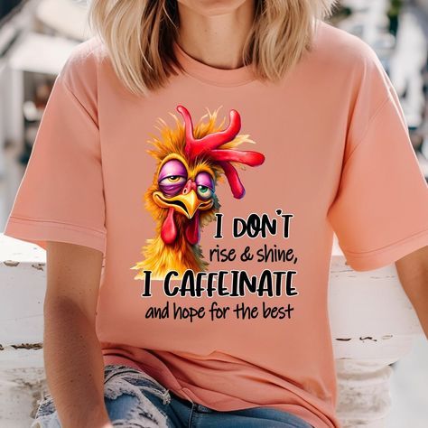 No Rise and Shine Shirt Chicken Lover Shirt, Cute Chicken Shirt Gift Chicken Lover, Farm Life Shirt Women'S Chicken Tee Chicken Gift Shirt #GiftChickenLover #ChickenLoverShirt #ChickenTShirt #ChickenGiftShirt #FarmLifeShirt #FunnyChickenShirt #WomensChickenTee #CuteChickenShirt #FloralChickenShirt #ChickenMomShirt Chicken Shirt, Cute Chicken, Chicken Gifts, Chicken Shirts, Cute Chickens, Chicken Lovers, Rise And Shine, Farm Life, Mom Shirts