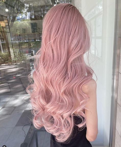 Light Pink Hair Pale Skin, Pastel Pink Hair Aesthetic, Pale Pink Hair, Blonde Hair Pale Skin, Long Pink Hair, Hair Pale Skin, Light Pink Hair, Plum Hair, Candy Hair