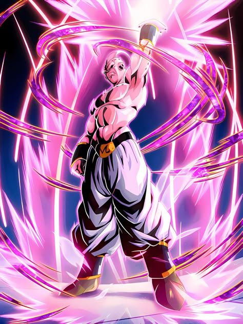 Super Buu Wallpaper, Majin Buu Wallpapers, Buu Fanart, Dbz Villians, Super Boo, Buu Dbz, Super Buu, Drawing Proportions, Battle Card