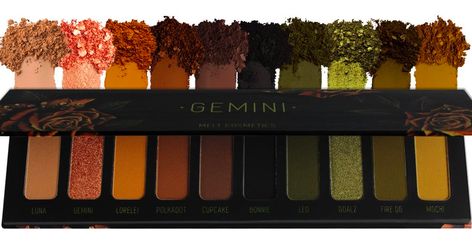 Melt Cosmetics - Gemini Melt Cosmetics Palette, Fall Makeup Palette, Melt Cosmetics Gemini, Gemini Palette, October Makeup, Cosmetic Aesthetic, Fall Eyeshadow Looks, Burgundy Makeup, Beauty Wishlist