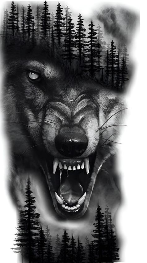 Wolf Tattoo Sketch, Wolf Face Tattoo, Fenrir Tattoo, Werewolf Tattoo, Wolf Sleeve, Wolf Tattoos Men, Tattoo Wolf, Angry Wolf, Lion Tattoo Sleeves