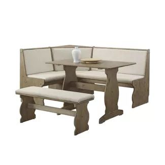 Shop for kitchen table nook online at Target. Free shipping on orders of $35+ and save 5% every day with your Target RedCard. Corner Nook Dining Set, Nook Seating, Couch Kitchen, Breakfast Nook Seating, Nook Dining, Corner Nook, Breakfast Nook Dining Set, Nook Dining Set, Dining Furniture Sets