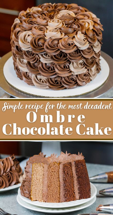 Chocolate Cake Recipe Videos, Seasonal Baking, Chocolate Cake Designs, Decadent Chocolate Cake, Cake Layers, Chocolate Cake Decoration, Chocolate Lava Cake, Cake Decorating Frosting, Easy Cake Decorating