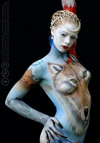 body paint Painting Female, Female Body Paintings, Body Art Photography, Tattoed Women, 3d Tattoos, Art Of Beauty, Traditional Tattoos, Body Painting, Beautiful Paintings