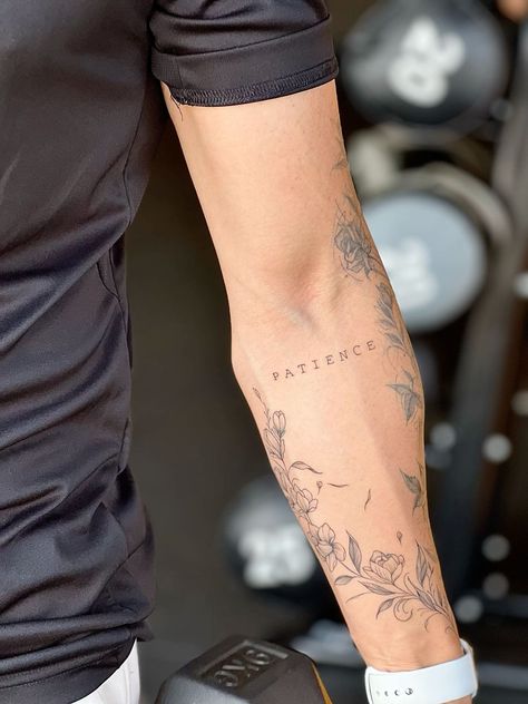 Tattoos For Men Forearm Half Sleeve, Aztec Arm Tattoo Men, Arm Tattoos Men Aesthetic, Mens Inside Forearm Tattoo, Word Tattoos For Men Forearm, Love Tattoo Men, Arm Tattoo Men Forearm Small, Upper Bicep Tattoo, Left Arm Tattoo Men