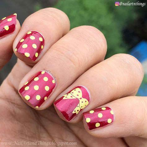 NailArt and Things: Polka Dot Nail Art Nails Painting, Nails Leopard, Dot Nail Designs, Polka Dot Nail Art, Dot Nails, Simple Nail Art, Nail Art Tutorials, Dot Nail Art, Nail Polish Gel