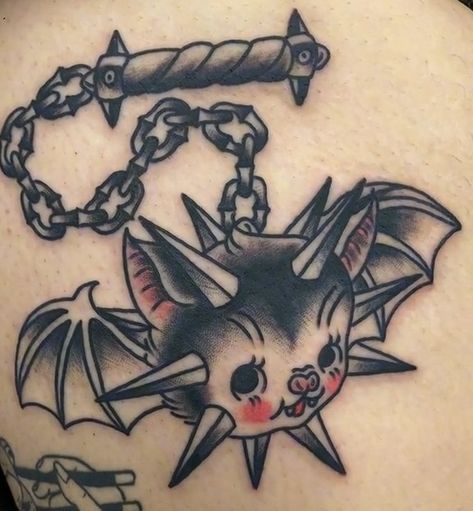 Emo Tattoos, Funky Tattoos, Goth Tattoo, Clown Tattoo, Witch Tattoo, Kawaii Tattoo, 4 Tattoo, Traditional Tattoo Design, Pin Up Tattoos