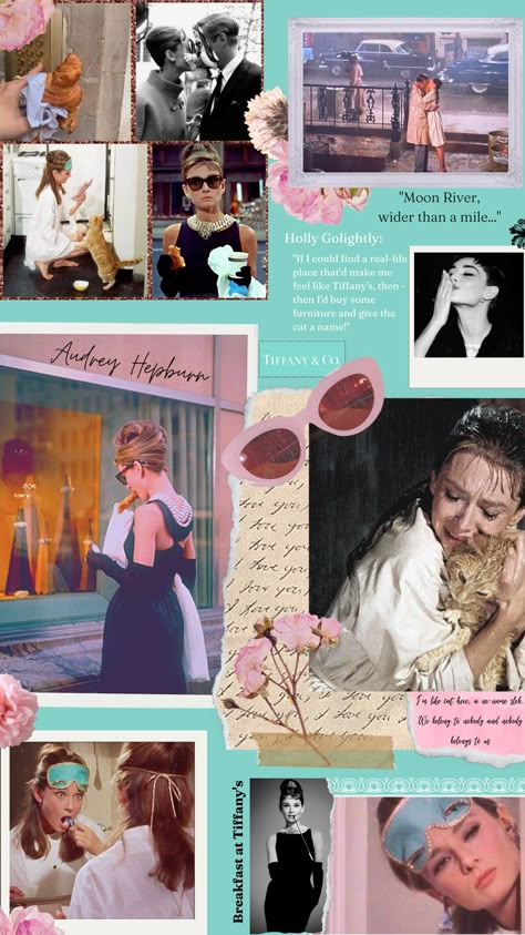 Breakfast at Tiffany's, Audrey Hepburn, Movie Breakfast At Tiffany's Aesthetic, Audrey Hepburn Wallpaper, Audrey Hepburn Photos, Cute Lockscreens, Tiffany Art, As Wallpaper, Audrey Hepburn Style, Breakfast At Tiffany's, Phone Wallpaper Patterns