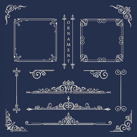 Victorian Borders Frames, Chess Room, Classic Ornament, Frame Download, Victorian Frame, Awards Certificates Template, Graphic Design Cards, Vector Frame, Jewelry Photography Styling