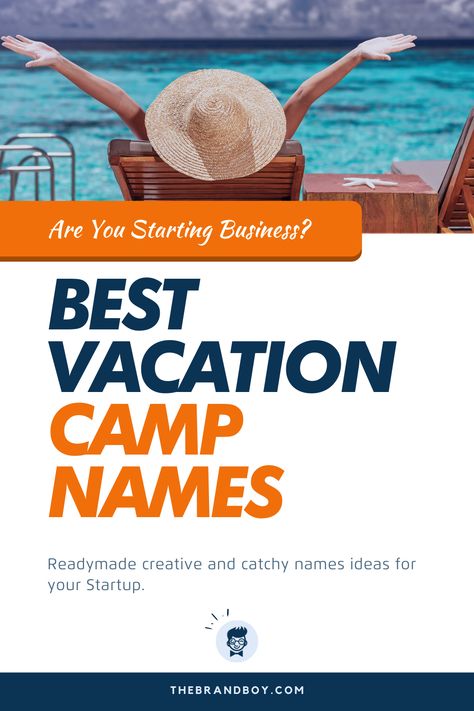 There are a variety of ways how to begin something new after you searching for fruitful ideas. A vacation camp is one amongst them that you’ll be able to begin or organize within the American nation once children can come back to the camp for excellent refreshment and once they top of their semester exams.  #BusinessNames #CatchyNamee #NamesIdea #SmallBusinessNames #VacationCampNames Travel Agent Name Ideas, Travel Names Ideas, Summer Camp Shirt For Vacation, Summer Camp Names Ideas, Travel Company Names, Vacation List, Safari Vacation, Next Brand, Catchy Names