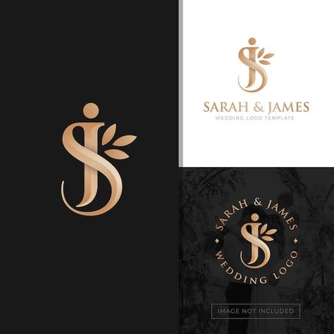 Wedding Logo Design Elegant, Wedding Initials Logo Design, Sj Logo, Wedding Initials Logo, Js Logo, Logo Design Elegant, Letter Logos, Logo Development, Education Logo Design