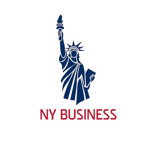 Liberty Logo, American Logo, Ny Logo, 로고 디자인, Vector Photo, Logo Templates, Statue Of Liberty, Premium Vector, Graphic Resources