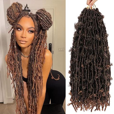 PRICES MAY VARY. Hair Size: Butterfly Locs Crochet Hair Long Pre-twisted & Looped Soft Locs Is 24 Inch Length, Weight: 100g/pack, 12Strands/pack, 6Packs/lot,Usually About 6 Packs Make A Full Head. Material: This Faux Locs Crochet Hair 24inch Is Made Of 100% Quality Sythetic Fiber, Very Soft, Natural Texture,No Smell,Distressed Butterfly Locs Not Easy To Separate. Hair advantage: Natural Messy and Stylish Looking, Skin Friendlyl, Light weight, Tangle-free, Not Easy to come loose, Protective Hairs Messy Butterfly Locs, Colored Butterfly Locs, Distressed Butterfly Locs, Butterfly Locs Crochet Hair, Butterfly Locs Crochet, Faux Locs Crochet, Hair Tuck, Soft Locs, Locs Crochet