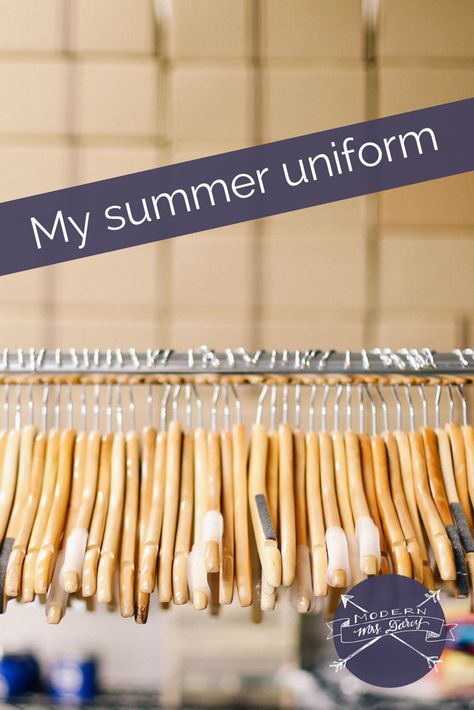 My summer uniform. I Dwell In Possibility, Dwell In Possibility, Daily Uniform, Be A Boss, Decision Fatigue, Summer Uniform, Casual Trends, Uniform Fashion, My Summer