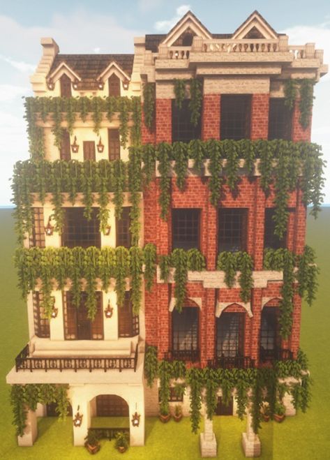 Minecraft Kale, Minecraft Brick, Minecraft Mansion, Minecraft Structures, Minecraft House Plans, Minecraft Cottage, Minecraft House Tutorials, Minecraft Castle, France Football