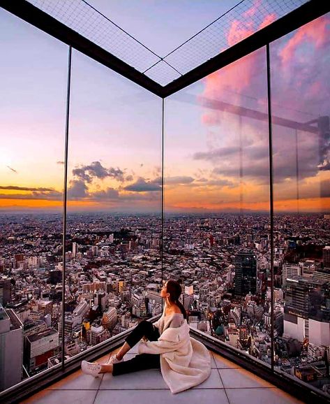 Shibuya Sky, Tokyo Winter, Sweeping The Floor, Tokyo Picture, Japan Ootd, Viewing Deck, Japan Travel Photography, Tokyo Aesthetic, Tokyo Photos