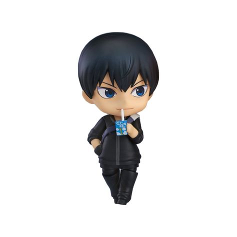 Haikyuu Nendoroid Png, Kageyama Nendoroid, Nendoroid Png, Haikyuu Nendoroid, Book Cover Background, Kagehina Cute, Nendoroid Anime, Kageyama Tobio, Anime Figurines