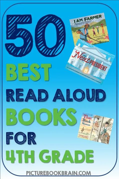 Looking for the best read aloud books for 4th grade? These fun picture book read alouds for 4th grade elementary students are engaging. Fiction and nonfiction books with lesson plans and activities linked. These are the best diverse picture book read alouds for 4th graders. Many of these are award winning children's books about diverse characters, friendships, relationships, and for the whole year of fourth grade! 2nd Grade Read Alouds Picture Books, Best Read Alouds For Second Grade, Second Grade Read Alouds, Read Alouds For 2nd Grade, Read Aloud Books For Kindergarten, Books For First Graders, Second Grade Books, 4th Grade Books, Books For Kindergarten