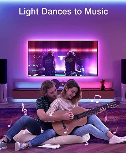 SL1 Smart TV LED Backlight, 9.2ft Strip Lights Compatible with Alexa and Google Home, WiFi App_Go_Sund Control, Music Sync,RGB Color Changing Dimmable Light Strip for 30-60in TV, Light Decor Tv Led Backlight, Tv Led, Led Backlight, Rgb Color, App Control, Google Home, Smart Tv, Strip Lighting, Home Lighting