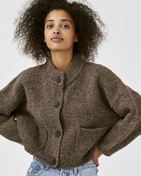 Timeless Knitwear, Winter Knitwear, Cardigan With Pockets, Knitwear Fashion, Knit Fashion, Knitting Inspiration, Wool Cardigan, Knitwear Women, Jumpers For Women