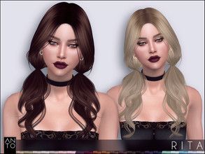 Sims 2 Cc, Two Ponytails, Boss Dress, Sims Packs, Satin Set, Sims 4 Downloads, Pigtail Hairstyles, Longer Hair, Sims Hair