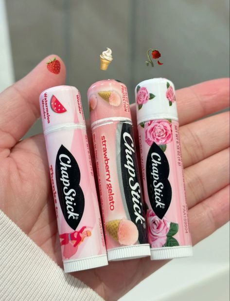 Beauty Organisation, Lip Balm Collection, Sephora Skin Care, Flavored Lip Balm, Pink Coquette, Hygiene Products, Pretty Skin Care, Lip Products, Bath And Body Care