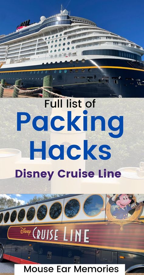 Cruise Essentials Packing Lists, Disney Cruise Packing List, Disney Magic Cruise, Disney Money, Disney Cheap, Packing List For Disney, Disney Cruise Vacation, Disney On A Budget, Pack Like A Pro