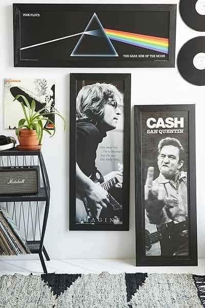 Casa Rock, John Lennon Imagine, Music Room Art, Music Bedroom, Mens Bedroom Decor, Record Room, Guitar Room, San Quentin, Imagine John Lennon