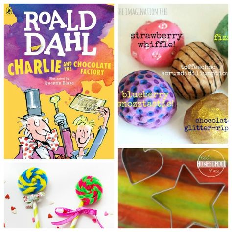 roald dahl day charlie and the chocolate factory crafts Bfg Craft, Charlie And The Chocolate Factory Crafts, Wonka Week, Roald Dahl Activities, Chocolate Activities, Scary Stories For Kids, Roald Dahl Day, Creative Craft Ideas, Chocolate Factory Party