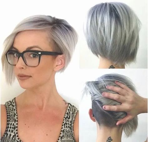 Very Short Bob Hairstyles, Undercut Bob Haircut, Shaved Bob, Bob Hairstyles For Round Face, Haircut Styles For Women, Kadeřnické Trendy, Asymmetrical Hairstyles, Shoulder Hair, Hair 2024