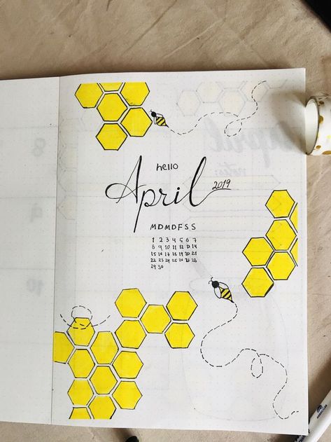 April Bullet Journal, March Bullet Journal, Bullet Journal Month, Bullet Journal Page, Bullet Journal 2020, Bullet Journal Cover Page, Bullet Journal Banner, Bulletin Journal Ideas, Bullet Journal Mood