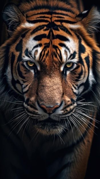 Papéis de parede de cara de tigre para i... | Premium Photo #Freepik #photo #tigre-bengala Tiger Wallpaper Hd, Wallpaper Tigre, Tiger Images Hd, Tiger Photography Wallpaper, Tiger Roaring, Tiger In Jungle Photography, Tiger Face, Leopards, Animal Tattoos