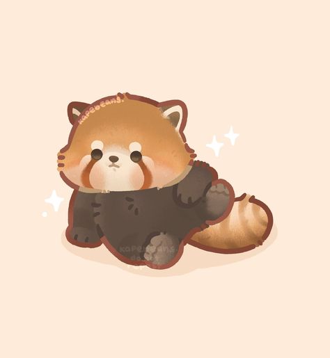 bib 🐥🎄 (@kapebeansies) | Twitter Panda Icon, Red Panda Cute, Weird Stickers, Panda Drawing, 그림 낙서, Panda Art, Kawaii Illustration, Cute Animal Drawings Kawaii, Cute Doodle Art