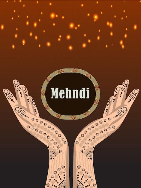 Henna hands poster banner cover backgrou... | Premium Vector #Freepik #vector #floral-banner #floral-poster #bride-logo #flower-template Cover Background Design, Mehndi Hands, Henna Hands, Design Mehndi, Poster Banner, Cover Background, Vector Hand, Hand Henna, Henna Tattoo