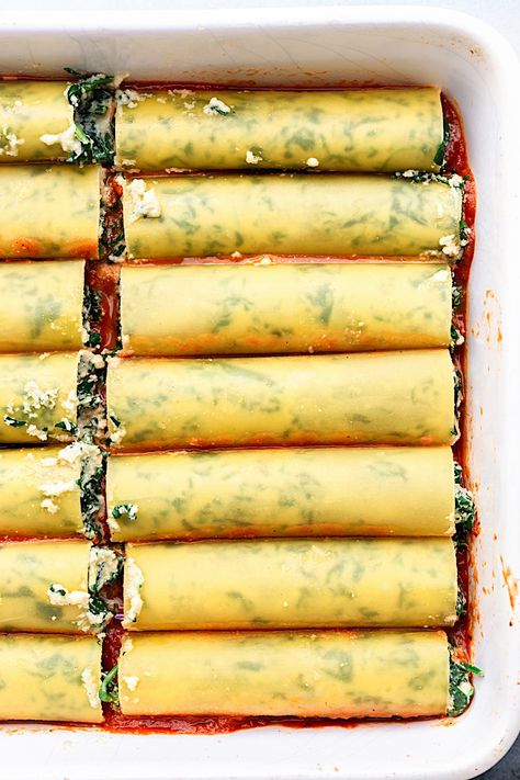 Vegetarian Cannelloni, Spinach And Ricotta Cannelloni, Caneloni Recipe, Spinach Cannelloni, Ricotta Cannelloni, Cannelloni Recipes, Tofu Ricotta, Vegan Spinach, Vegan Ricotta