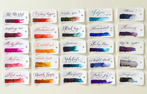 Diamine Inkvent 2022 Swatches Diamine Inkvent, Logos Meaning, Branding Portfolio, Dry Branch, Color Vision, Calendar 2022, Hue Color, Creative Display, Professional Logo Design